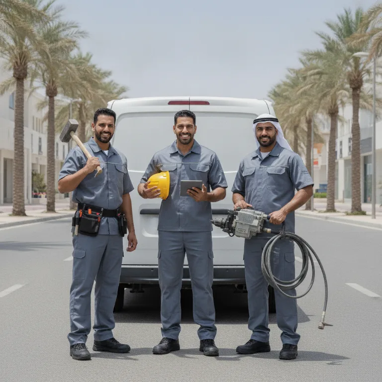 شركة هدم فريق في مردف